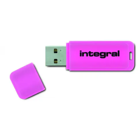 Cle usb INTEGRAL NEON ROSE 64 GO - 1