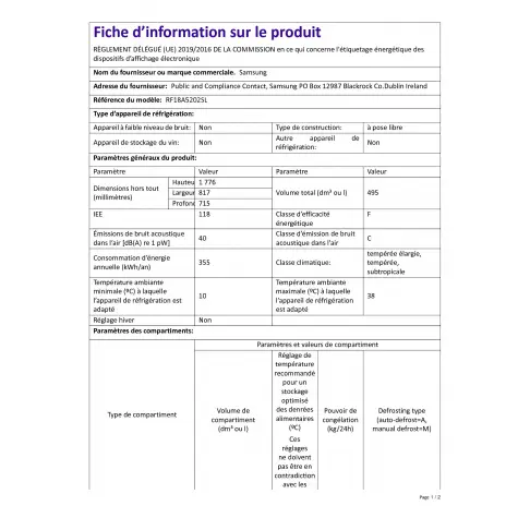 Réfrigérateur multi-portes SAMSUNG RF18A5202SL - 5