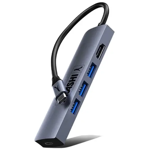 Connectique data AKASHI ALTHUB 4 IN 1 TC - 1