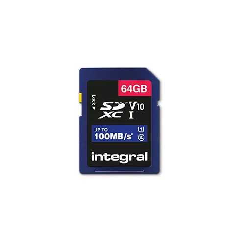 Carte secure digital INTEGRAL INSDX 64 G-100 V 10 - 1
