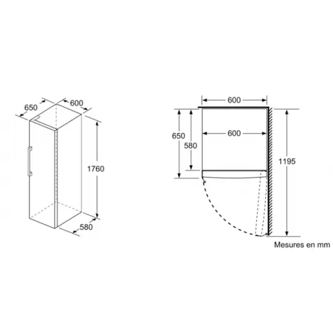 Congélateur armoire BOSCH GSN 33 CWEV - 8