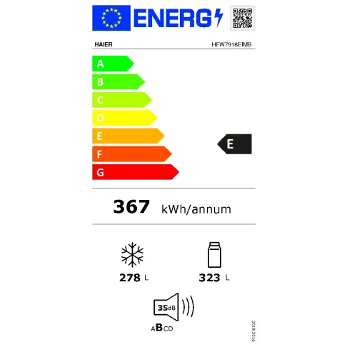 Réfrigérateur multi-portes HAIER HFW7918EIMB - 18