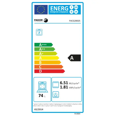 Cuisinière tout gaz FAGOR FACG2002S - 10