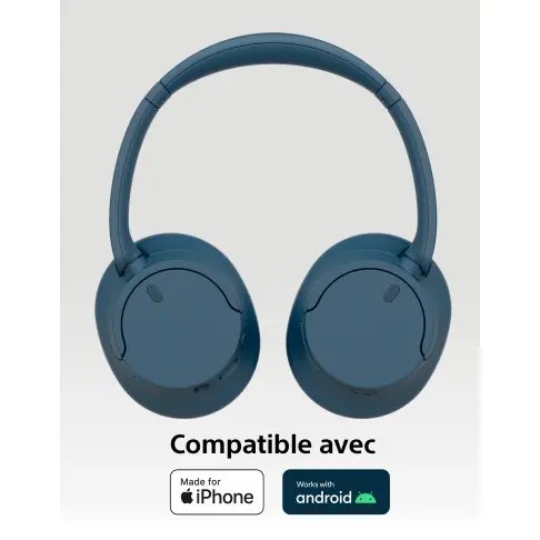 Casque sans fil SONY WHCH720NBLEU - 3