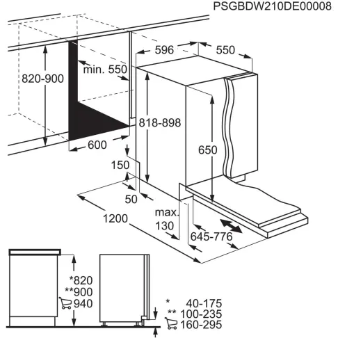Lave-vaisselle tout intégré 60 cm ELECTROLUX EEA27200L - 9