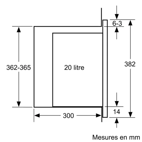 Micro-ondes encastrable monofonction SIEMENS BF425LMB1F - 7