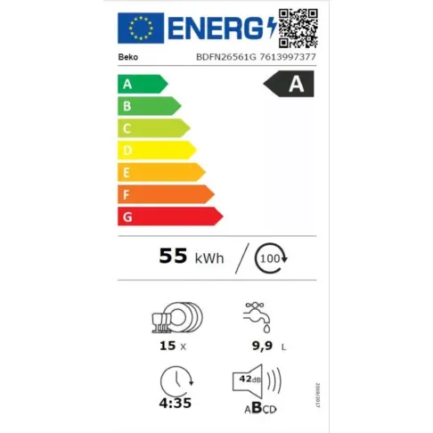 Lave-vaisselle 60 cm BEKO BDFN26561G - 3