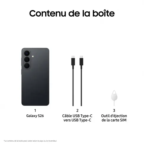 Smartphone SAMSUNG GALAXYS26NOIR256GO - 7