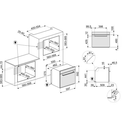 Four pyrolyse SMEG GAMME ELITE SFP6401TB - 3