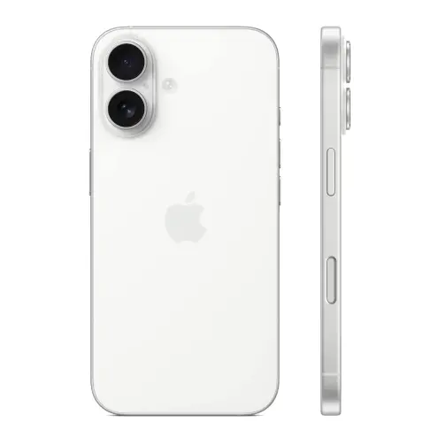 Smartphone APPLE iPhone 16 Blanc 128 Go - MYE93ZD/A - 2