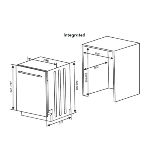 Lave-vaisselle tout intégré 60 cm FAURE FAULVBI14TTI31 - 2