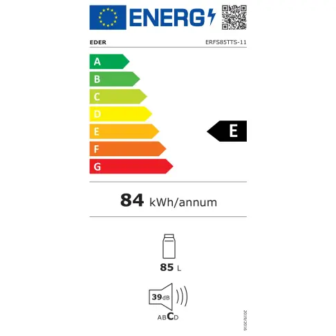 Réfrigérateur table top EDER ERFS85TTS-11 - 4