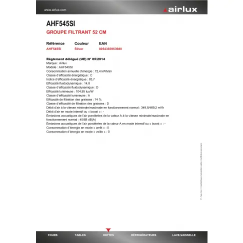 Groupe AIRLUX AHF 545 SI - 2
