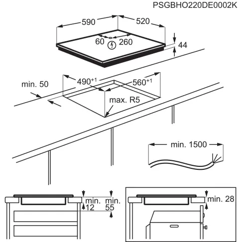 Table à induction ELECTROLUX CIT60330BK1 - 7