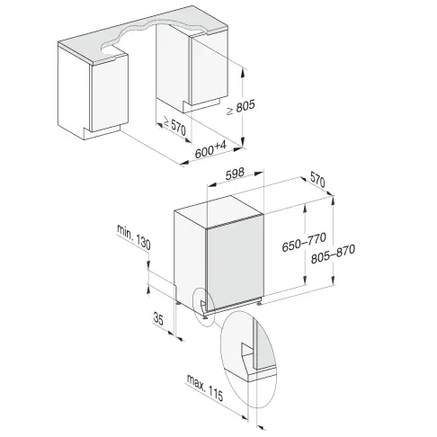 Lave-vaisselle tout intégré 60 cm MIELE G5851SCVI - 2