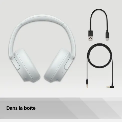 Casque sans fil SONY WHCH720NBLANC - 11
