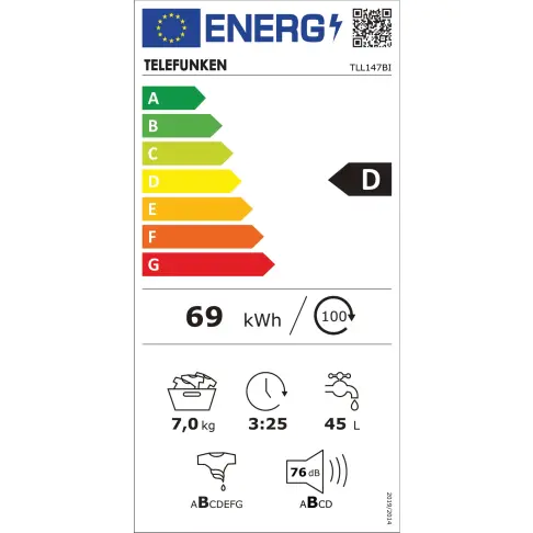 Lave-linge intégrable TELEFUNKEN TLL147BI - 2