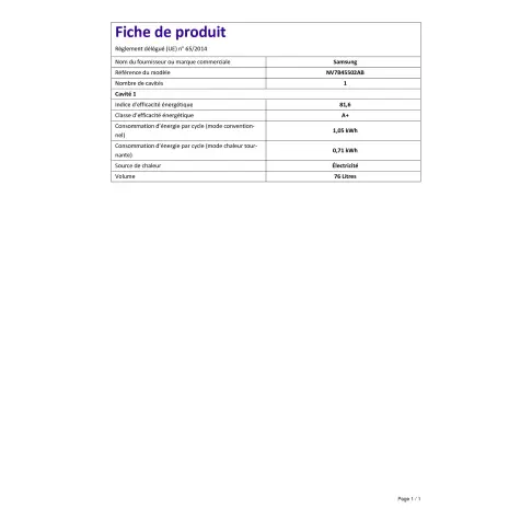 Four pyrolyse SAMSUNG NV7B45502AB - 2