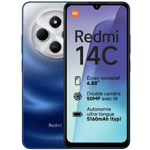 Smartphone XIAOMI REDMI14C256BLEU - 1
