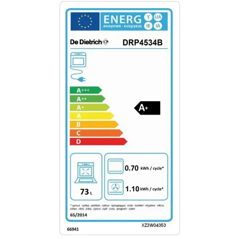 Four pyrolyse DE DIETRICH DRP4534B - 5