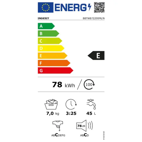 Lave-linge top INDESIT BBTWB72200FRN - 3