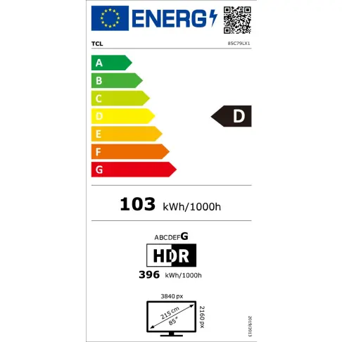 Télé led 85'' TCL 85C79L - 11