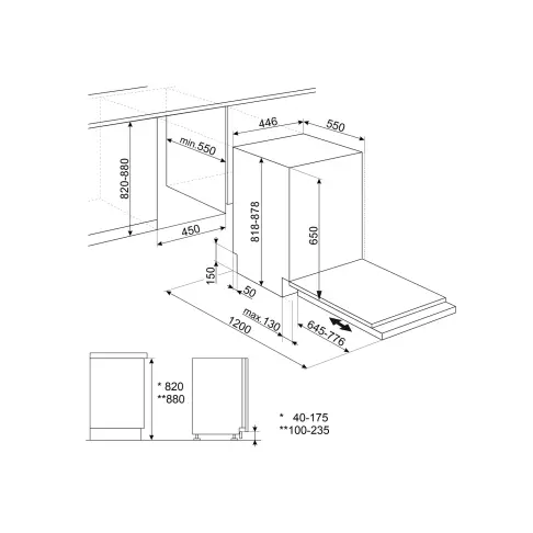 Lave-vaisselle tout intégré 45 cm SMEG GAMME ELITE ST4522DIN - 11