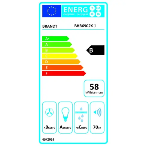 Hotte décorative BRANDT BHB 6902 X - 3