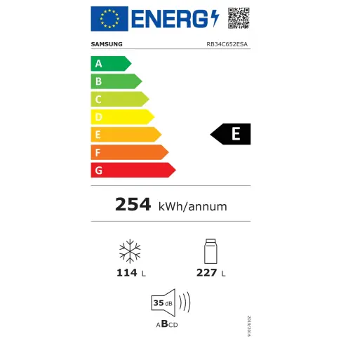 Réfrigérateur combiné inversé SAMSUNG RB34C652ESA - 6