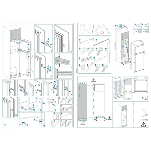 Réfrigérateur intégré 2 portes SHARP SJTE210T0XS - 9