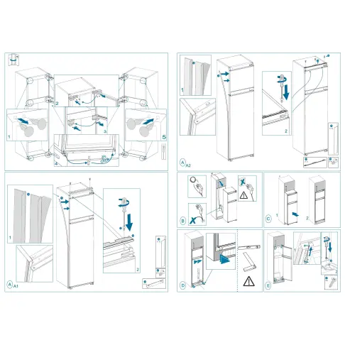 Réfrigérateur intégré 2 portes SHARP SJTE210T0XS - 10
