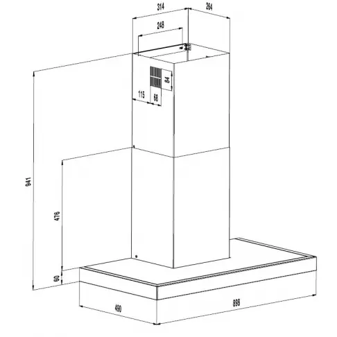 Hotte décorative BEKO HCB 91731 BXH - 6