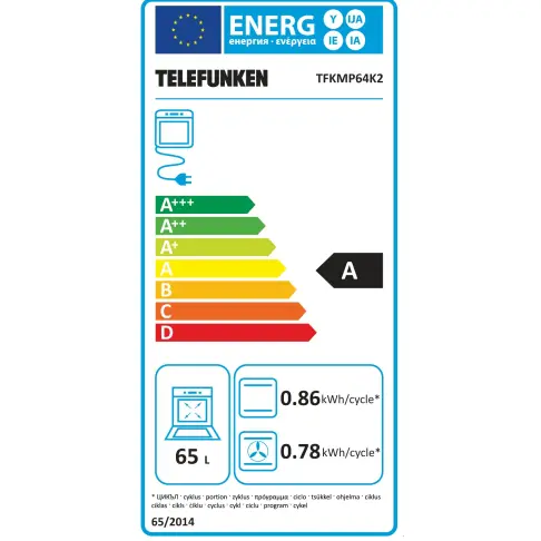 Four pyrolyse TELEFUNKEN TFKMP64K2 - 2