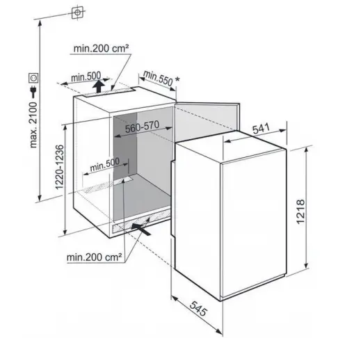 Réfrigérateur intégré 1 porte LIEBHERR IRSE1224 - 10