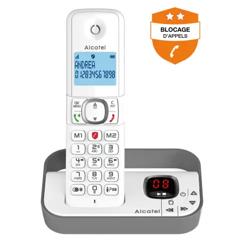 Téléphone sans fil ALCATEL F860VOICEGREY - 1