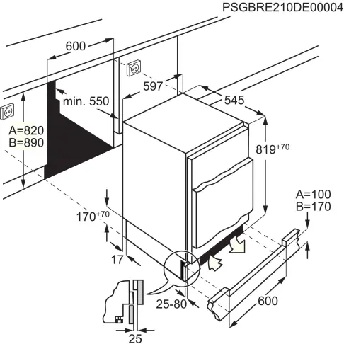 Réfrigérateur intégré 1 porte ELECTROLUX ELB3AE82YY - 6