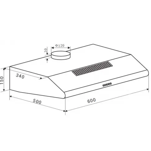 Hotte visière BRANDT BHC9602W - 3