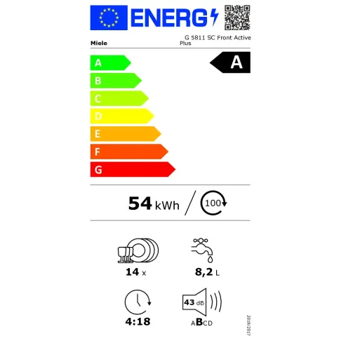 Lave-vaisselle 60 cm MIELE G5811SCFRONTINOX - 6