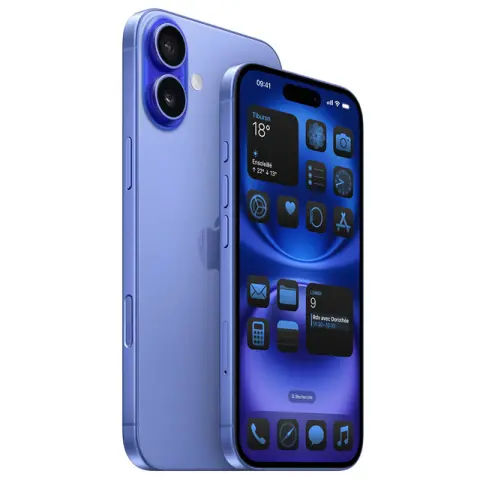 Smartphone APPLE iPhone 16 Bleu 128 Go - MYEC3ZD/A - 5