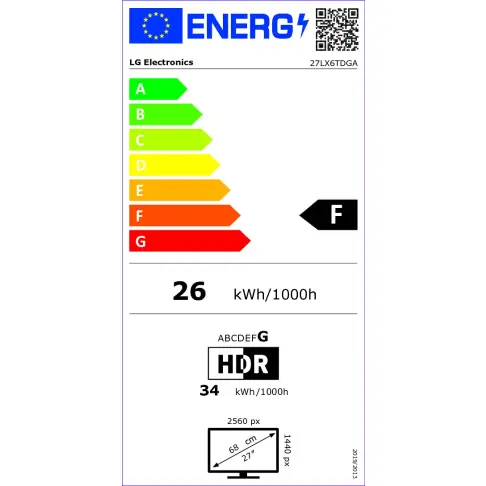 Télé led 27'' LG 27LX6TDGA - 6
