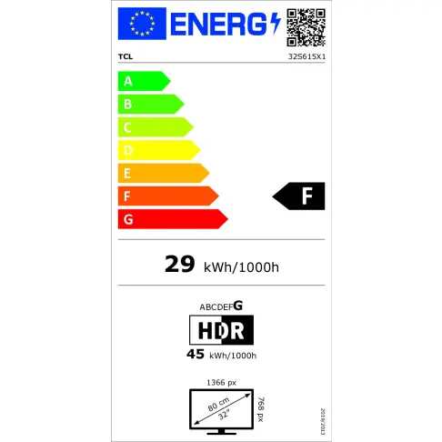 Télé led 32 pouces TCL 32S615 - 3