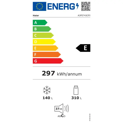 Réfrigérateur combiné inversé HAIER A 3 FE 743 CPJ - 13