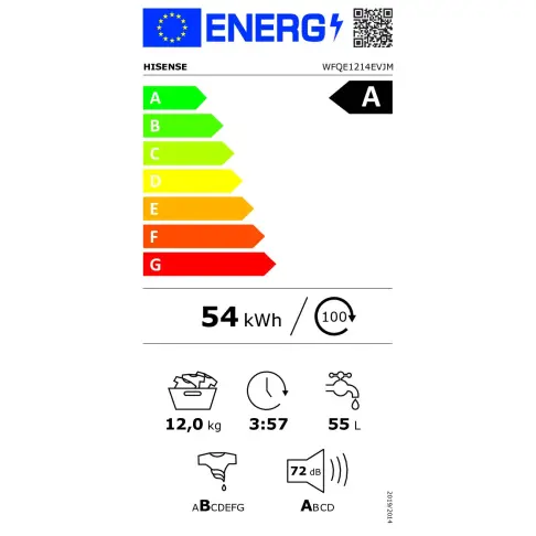 Lave-linge frontal HISENSE WFQE1214EVJM - 5