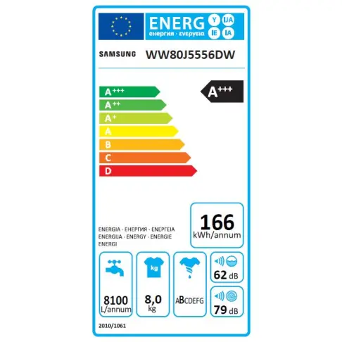 Lave-linge frontal SAMSUNG WW 80 J 5556 DW - 3