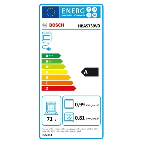 Four pyrolyse BOSCH HBA 573 BV 0 - 7