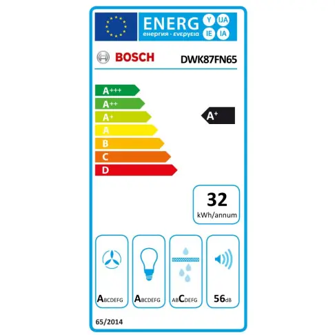 Hotte décorative murale BOSCH DWK87FN65 - 9