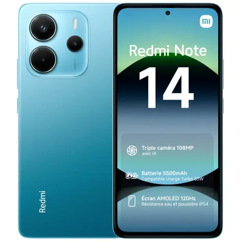 Smartphone XIAOMI REDMINOTE14BLEU256 - 1