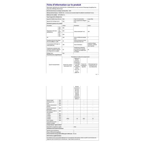 Congélateur coffre EDER ECFS199CW-11 - 2