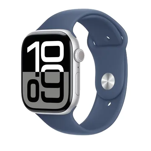 APPLE Watch 10 (GPS) Denim / Argent 46 mm - MWWL3QF/A - 1