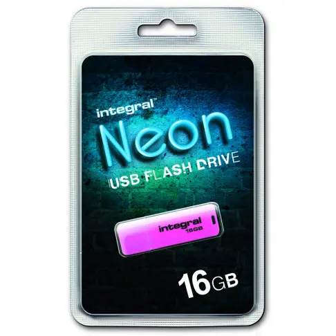 Cle usb INTEGRAL NEON ROSE 16 GB - 1